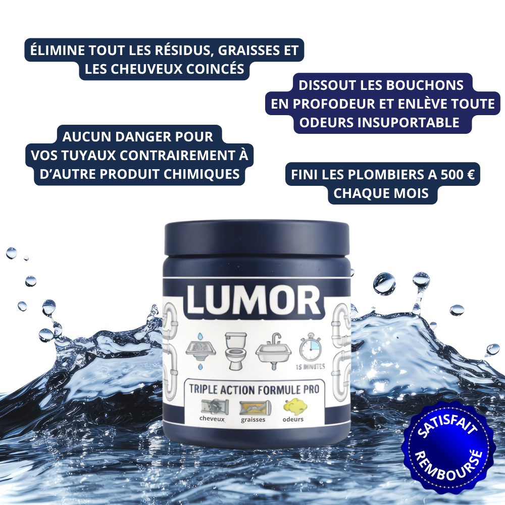 Débouche tes canalisations en moins de 5 min grâce à notre poudre moussante