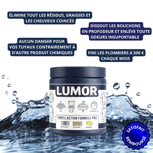 Débouche tes canalisations en moins de 5 min grâce à notre poudre moussante