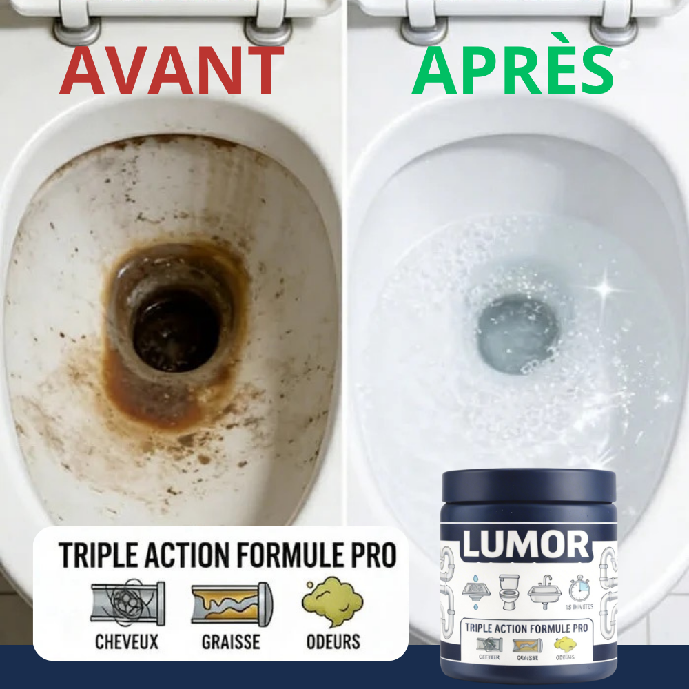Débouche tes canalisations en moins de 5 min grâce à notre poudre moussante