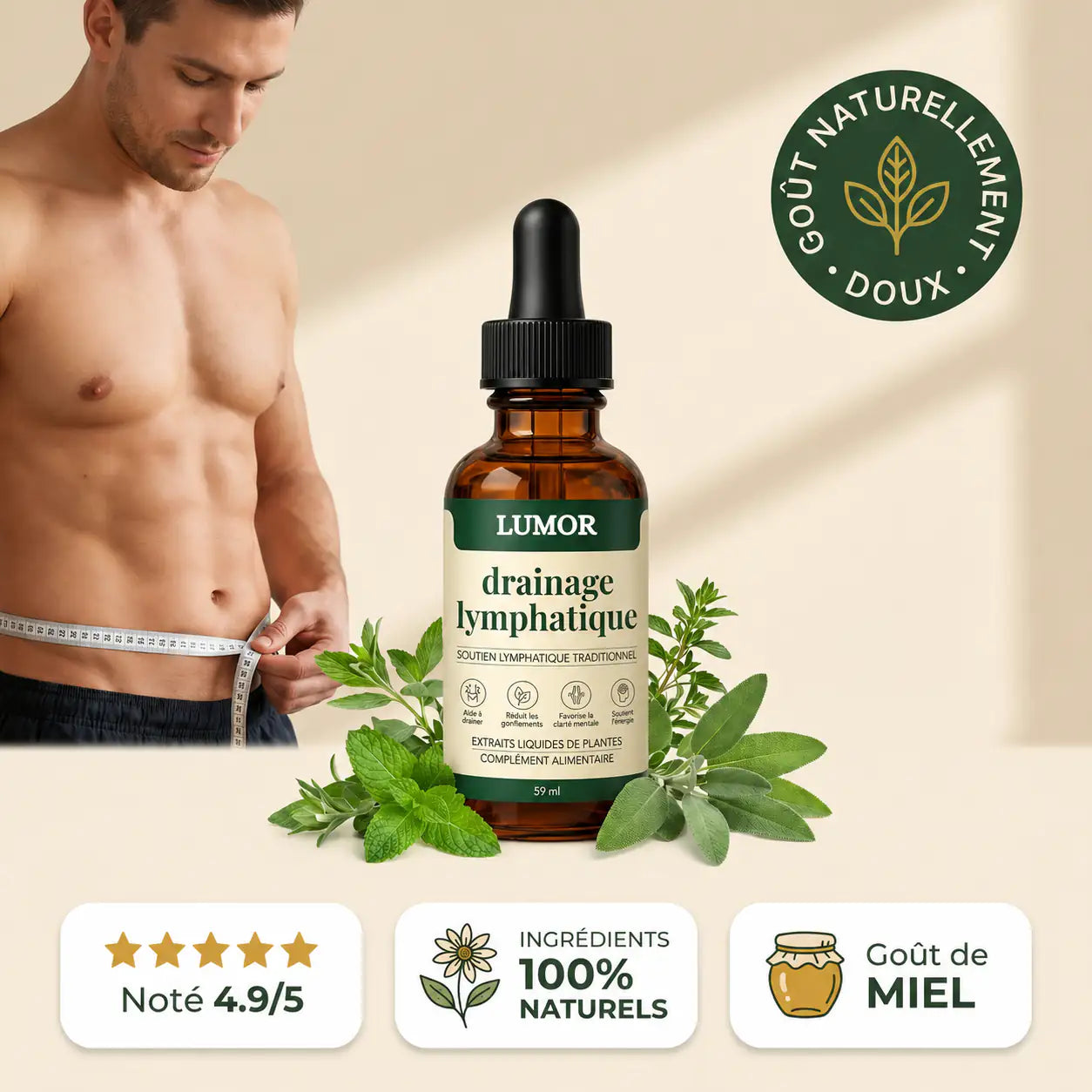 DRAINANT LYMPHATIQUE MASCULIN